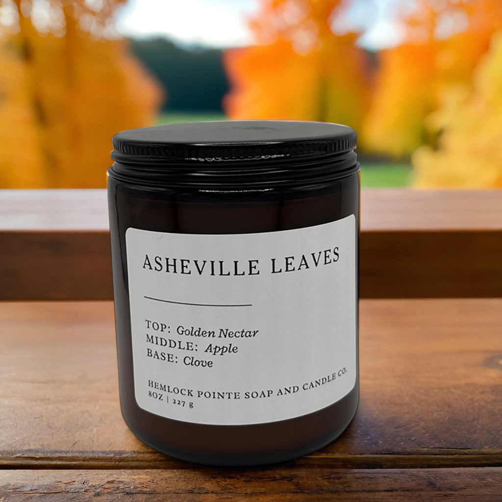 Asheville Leaves Candle